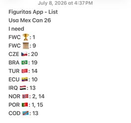 Panini Word Cup 2026 Stickers Álbum