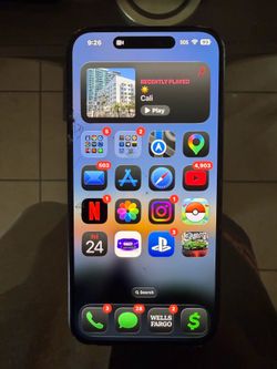 iPhone 15 Plus with Cracked Screen