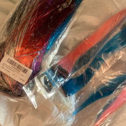 Tinsel And Colored Hair Extensions