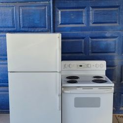 GE REFRIGERATOR AND GE ELECTRIC STOVE, FREE DELIVERY AND INSTALLATION, 30 DAYS WARRANTY, CREDIT/ DEBIT CARDS ACCEPTED