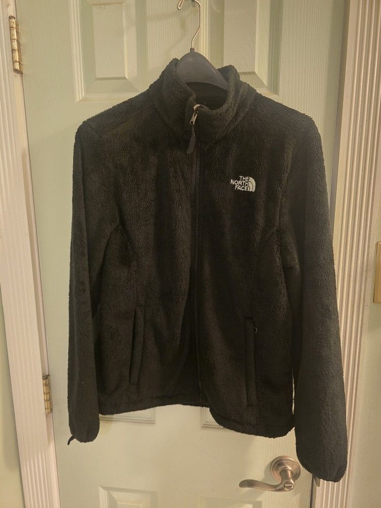 The Northface Women's Black Fleece Zip Up Jacket Size Medium