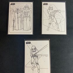 2025 Topps Chrome Star Wars Color By Number