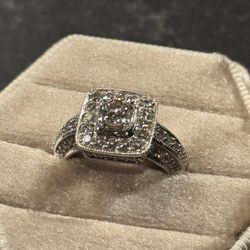 .5 CT Diamond, 14k White Gold ring size 6.5