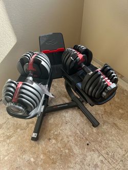 Bowflex dumb bells