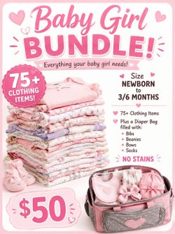 Huge baby girl lot 75+ pieces