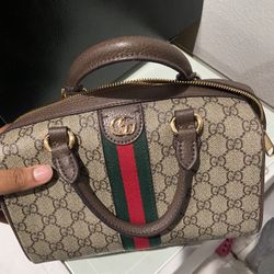 GUCCI Ophidia Mini GG canvas tote bag
