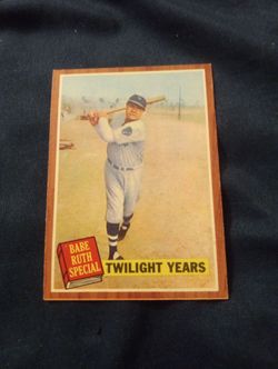 Vintage 1962 Topps BABE RUTH #141 EX/MT