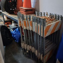 A Frame Steel And Wood Baricades