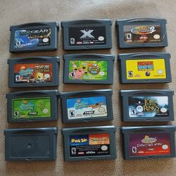 12 Nintendo gameboy gba game boy Advance video games
