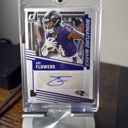 Baltimore Ravens Zay Flowers Autograph Card 