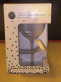 Bath wine glass n holder