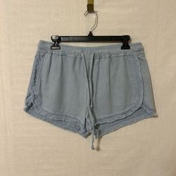 Women's Light Blue Casual Shorts