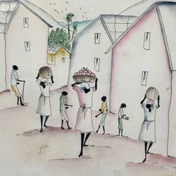 Martino Dorce Watercolor And Ink Authentic Art