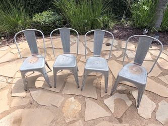 Metal chairs - stackable