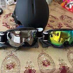 Googles And Helmet For The Snow