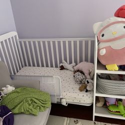 Baby Crib (side Rail, Not Pictured- Included) 