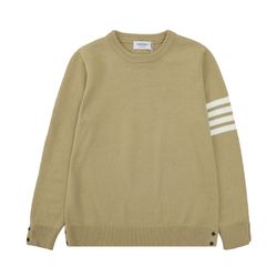 Than Browne Yellow Round Neck Pullover Sweater