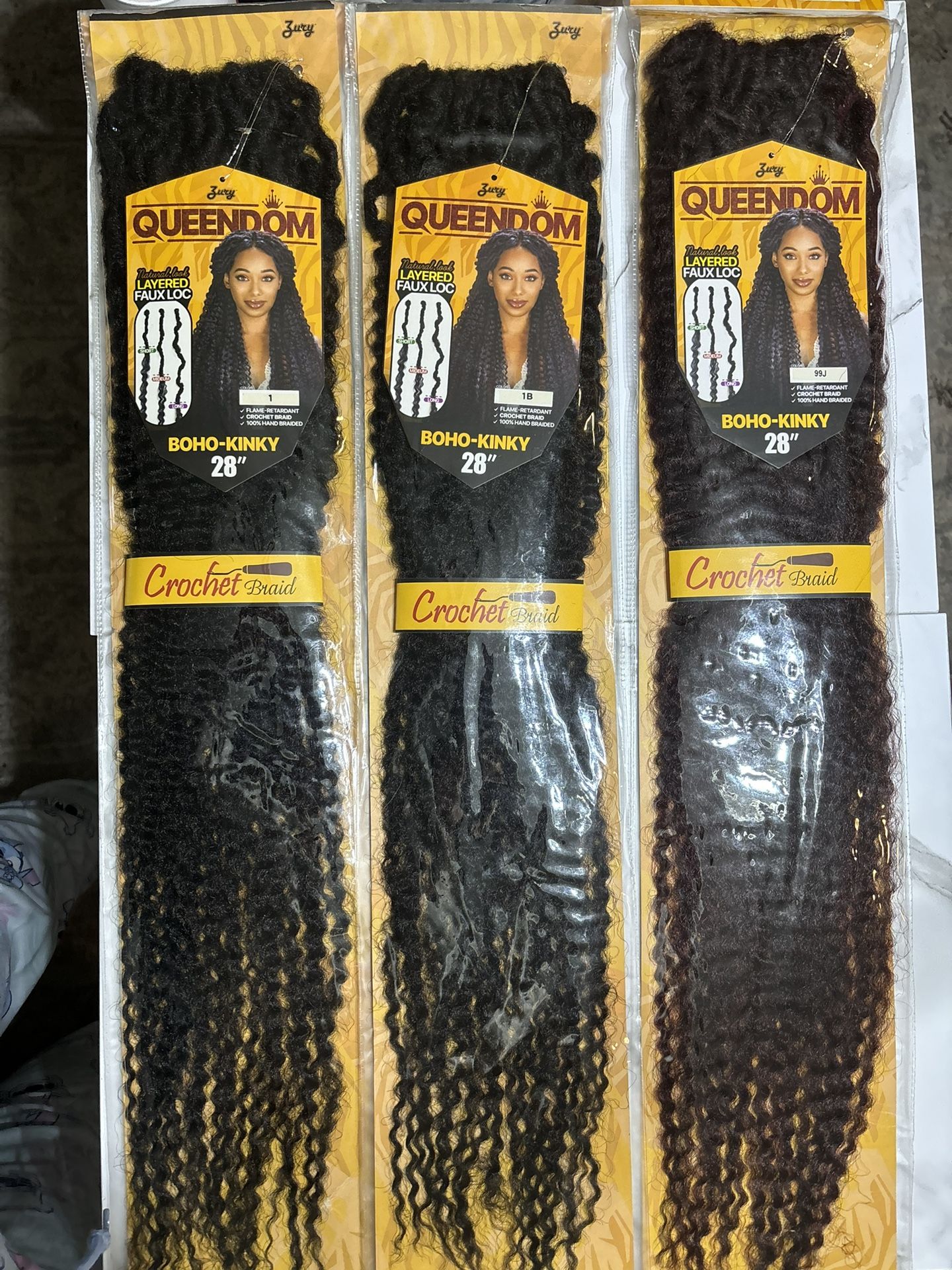 28” Crochet Colors 1,1B And 99J