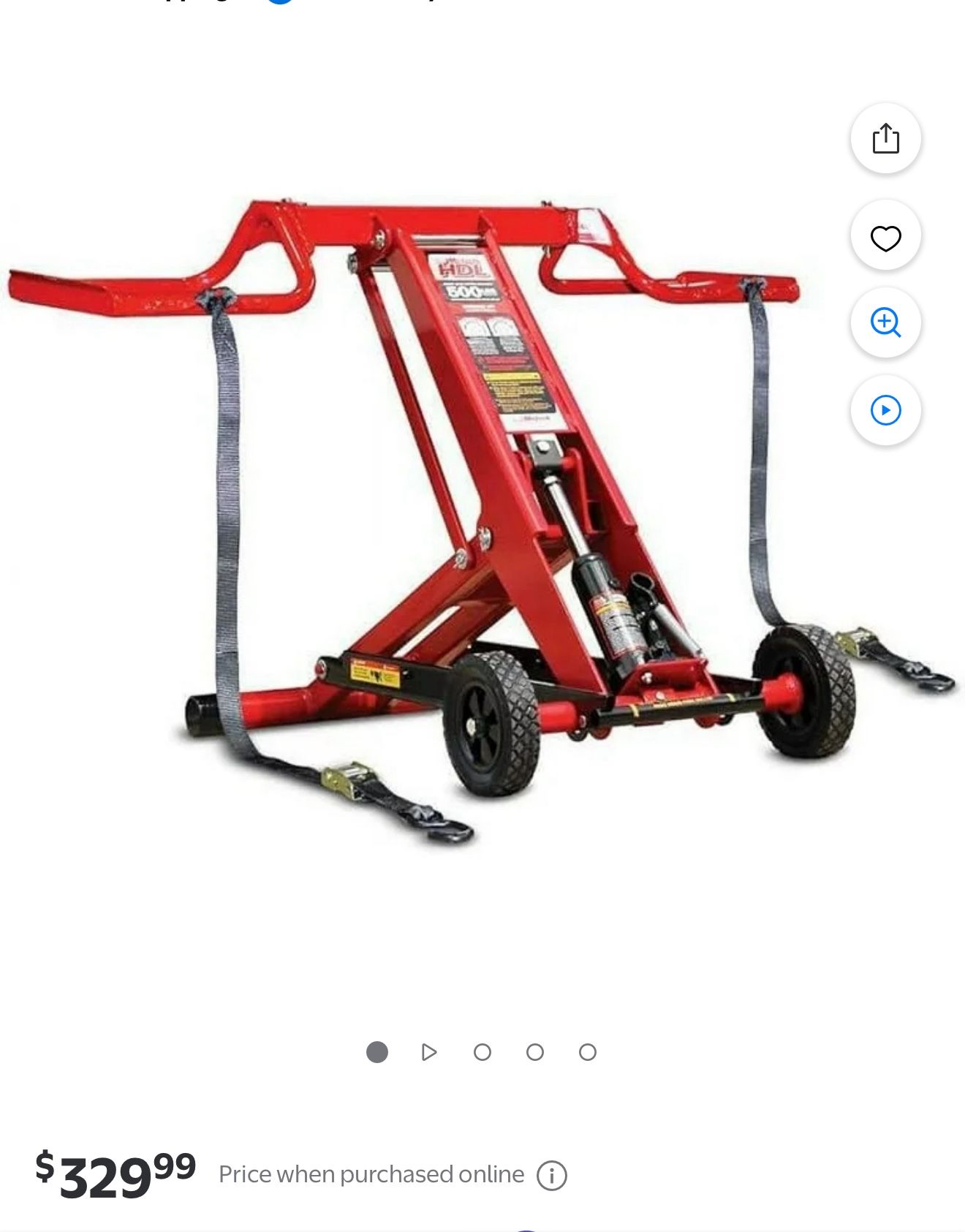 MoJack HDL 500 Hydraulic Cylinder Lift Jack 500lb Lifting Capacity