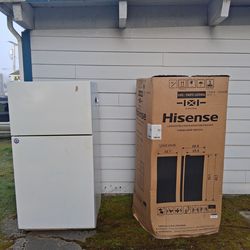 Non-working freezer and refrigerator