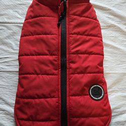  Norbi Pet Warm Winter Dog Coat Jacket Built in Harness Red NOT FREE