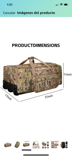 120 L Bag Rolling With Wheels
