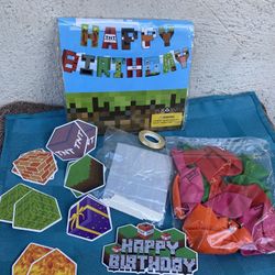 Minecraft Birthday Party Decorations 