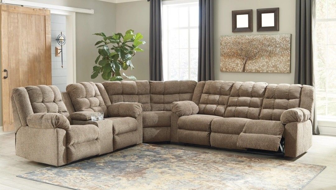 Workhorse Cocoa Reclining Sectional