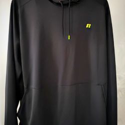 Russell Men's Hoodie Dri-Power 360 Greystone 3XL Training Fit Pullover Long Sleeve


