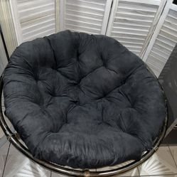 Papasan Chair Blk Cushion 
