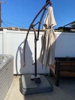 Jacuzzi and large umbrellas for free