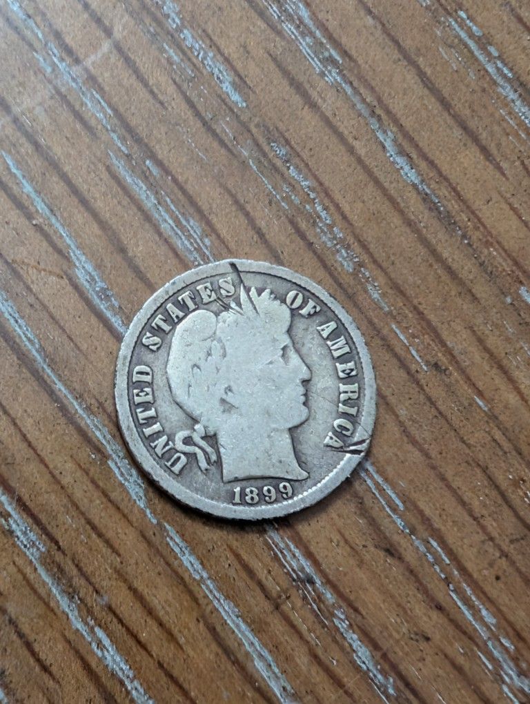 1899s Rare Date Barber Dime