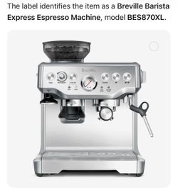 Breville Espresso Machine