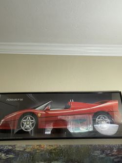 Title: Ferrari F50 Framed Poster - Great Condition