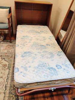 70s Twin Foldable Bed In Faux Dresser 