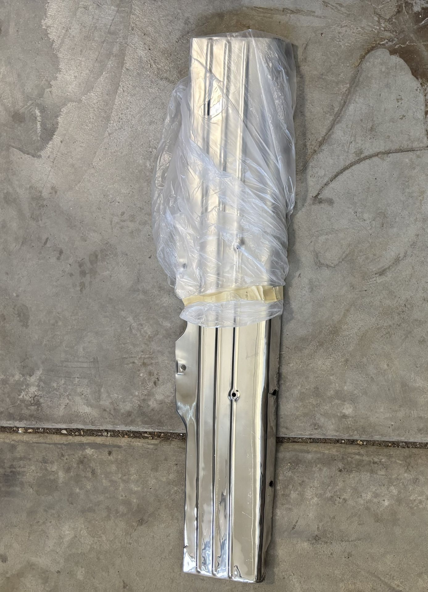 1964 impala front bumper valance high polish