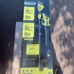 Best Seller
Father's Day Gifts
RYOBI
40V HP Brushless 650 CFM 160 MPH Cordless Leaf Blower and Carbon Fiber String Trimmer with 4Ah Battery and Charge