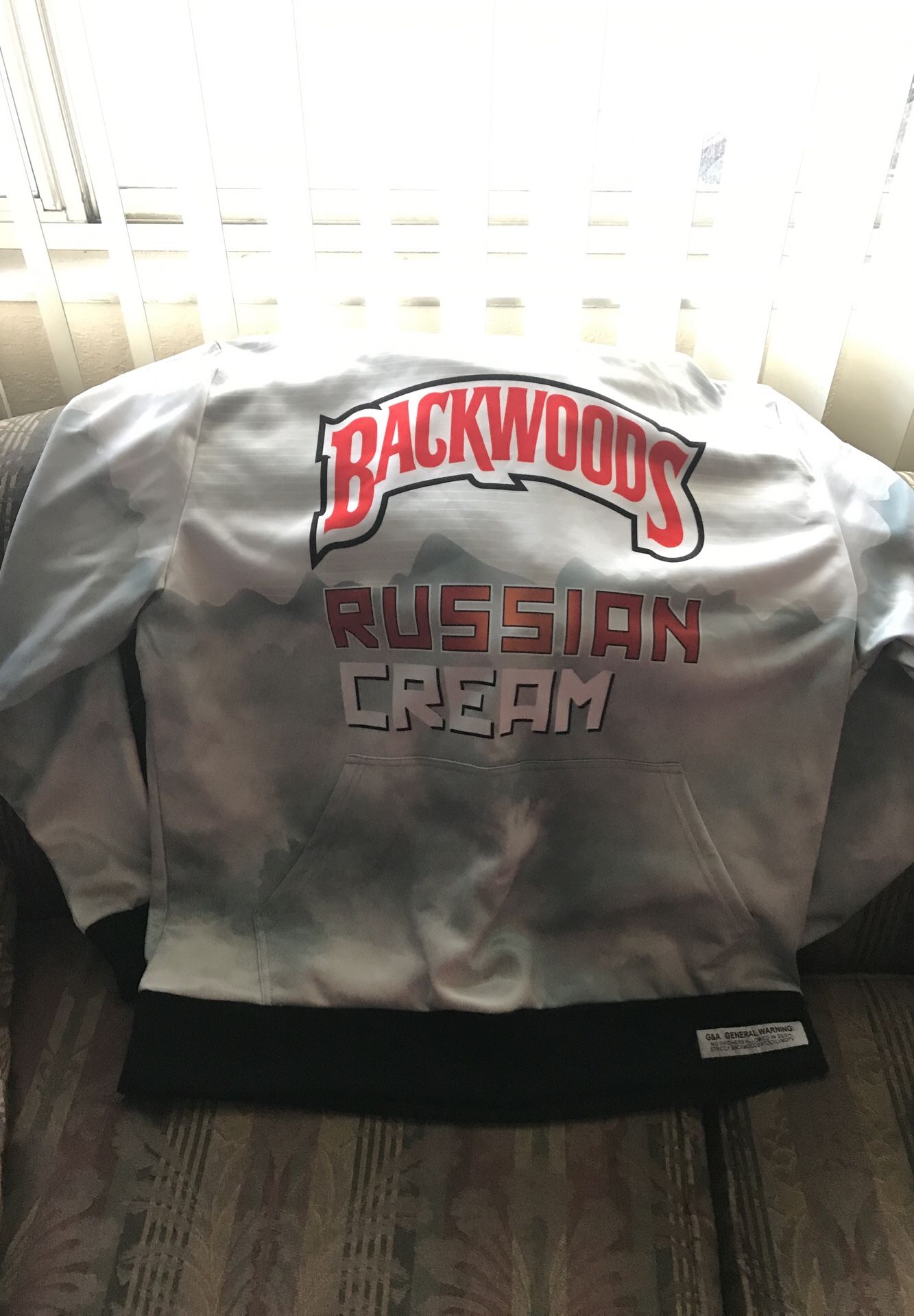 Russian cream backwoods hoodie