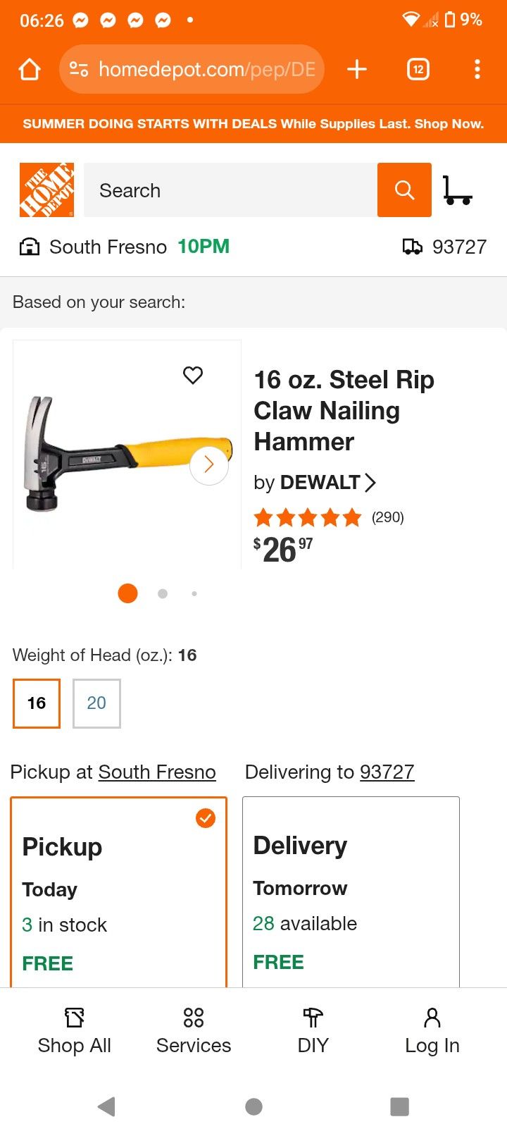 DeWalt Hammer