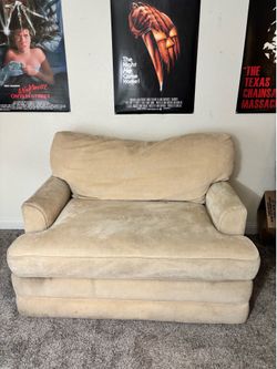 Couch chair and twin bed