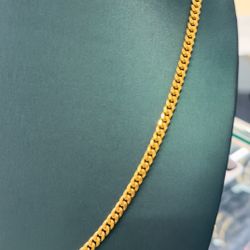 Cuban Link Necklace Miami Cuban 14kt Solid Gold Link Necklace Cadena De Oro