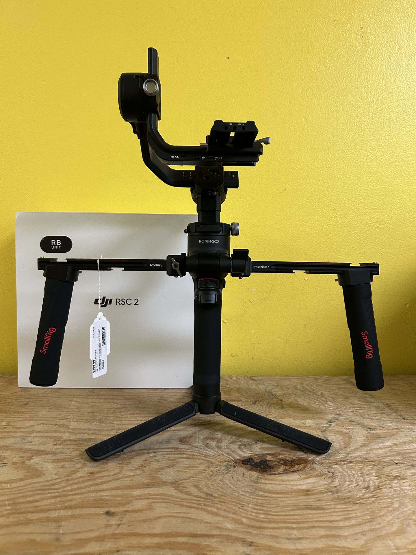 DJI Pro RSC2 Gimbal 3-axis Camera Stabilizer With Extra Hand Grips 