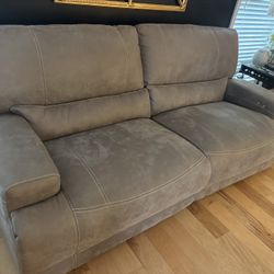 LEATHER  Power Recliner Sofa