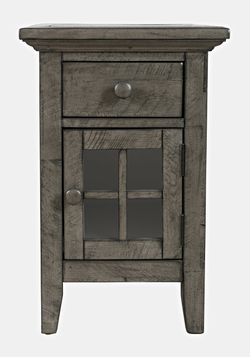 Rustic Shores Stone Power Chairside Table