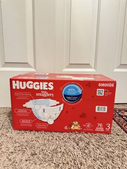 Huggies size 3 diapers - 76 count (unopened)