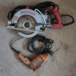 Skill Saw and Drill