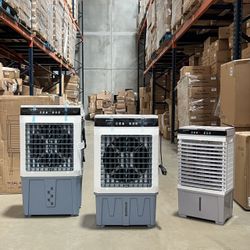 Evaporative Air Cooler, 3500 FM Swamp Cooler with 11 Gallon Remote
