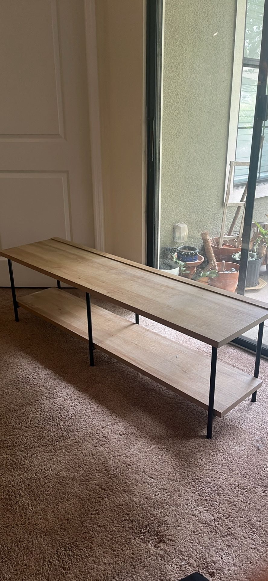 Modern TV Stand / Media Console – Wood + Metal