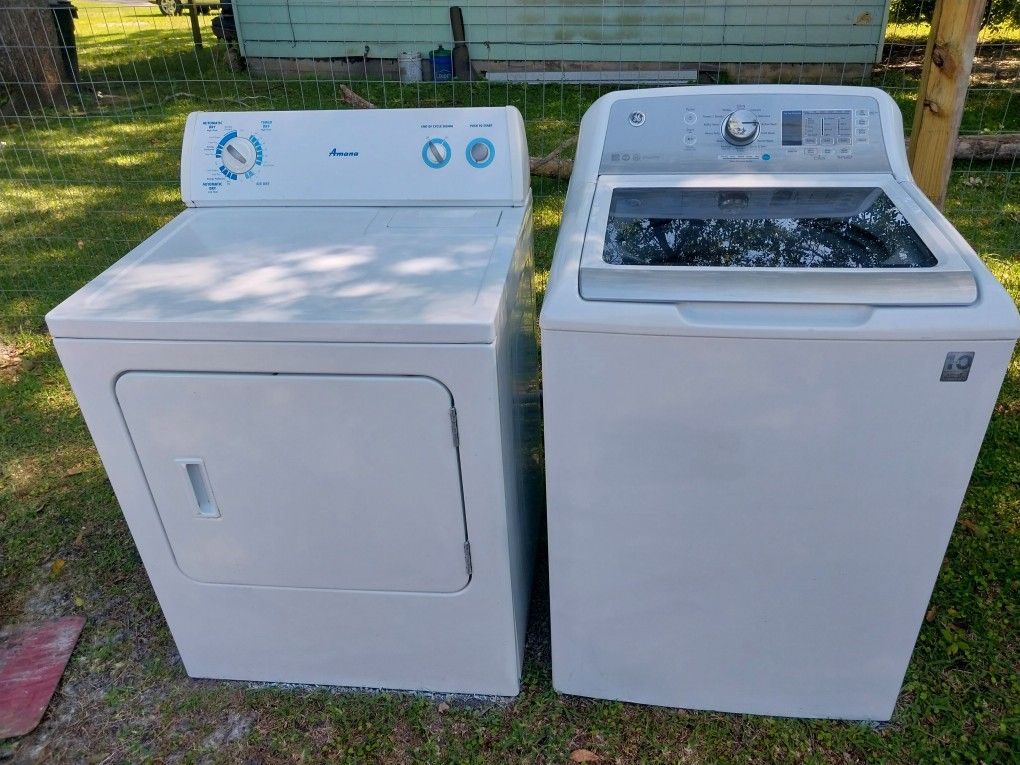 Ge Cabrio Washer And Amana Dryer Set