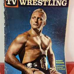 Vintage 1963 TV Wrestling Magazine Buddy Rogers Heavyweight Champion WWE WWWF